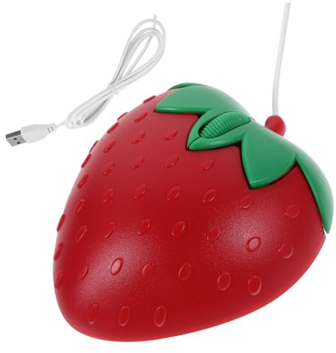 TEHAUX Ratón USB con Cable Pequeño y Portátil Diseño Ergonómico Ratón Ordenador Rosa para PC Portátil Niñas y Oficina