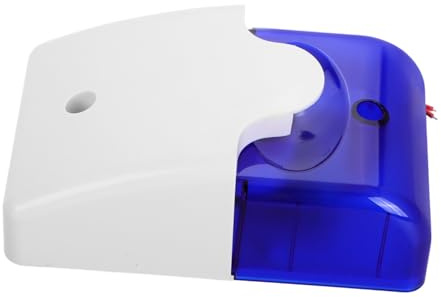 FONDOTIN Wired Sound and Light Security Siren Alarm with Adjustable Volume and Flashing Light Anti-Theft Warning Device for Outdoor and Indoor Use