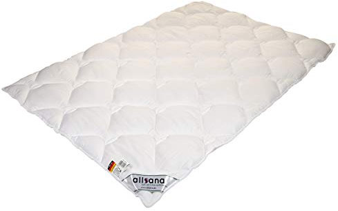 allsana Tencel® Klimafaser Steppbett 200x200 cm | Lyocell Bettdecke mittelwarm für Allergiker | waschbar bei 60°C | atmungsaktive Bettdecke aus Naturfaser bei Allergie | Made in Germany