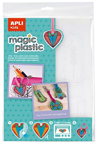 Apli 15175 Pochette de 4 Feuilles de Plastique Magique Transparent