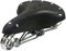 TentHome Fahrradsattel Classic Retro Fahrradsitz Ledersattel Federsattel Stahlgestell Schraubenfeder Niete Schwarz