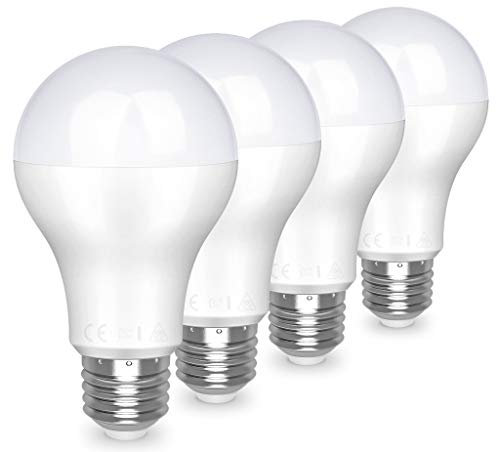 Famitree E27 LED Glühbirne Warmweiss Tageslicht 4000K, 20W Ersetzt 150W, 2452lm, Super Hell, Energie Sparen LED Birne E27, Led Lampe E27, AC230V, Nicht-dimmbar, 4er-Pack