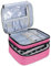 Luxja Nail Varnish Storage Case for Nail Polish, Nail Varnish Holder, Nail Polish Carrying Case - Holds 30 Bottles (15ml - 0.5 fl.oz), Double-Layer Storage Bag for Nail Varnishes and Manicure, Rose