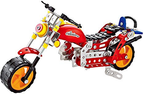 ColorBaby 49036 - Moto de Metal mecano 255 Piezas, Smart Theory, Juego de construcción, Juguete Stream, Meccano para niños, Jugar con Herramientas, A Partir de 8 años, Regalos Infantiles