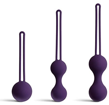 So Divine Sensual Kegel Ball Training Kit, Set of 3, Ben Wa Ball Tightening & Strengthening Pelvic Floor Exerciser for Beginners & Advanced