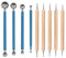 Ball Stylus Dotting Tools Set, 9 Stück Dotting Sculpting Modellierwerkzeuge für Mandala Rock Malerei, Töpferei Handwerk Prägung Kunst