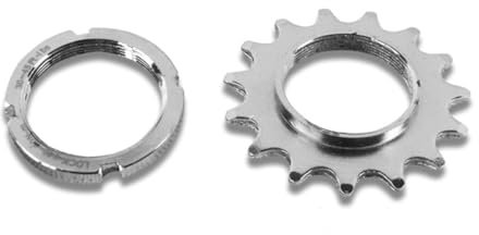 catazer 13T/14T/15T/16T/17T/18T Fixed Gear One Speed Bicycle Wheel Cogs Sprocket & Lockring for Fixie Track Bike Hub (15T Set)