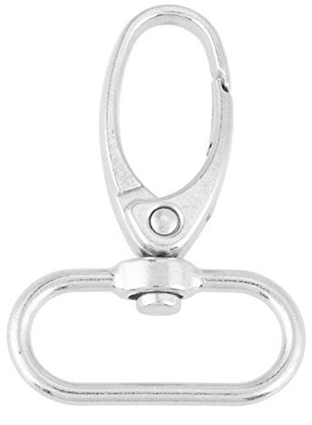 XINMYD Bag Clasps,20Pcs Zinc Alloy Bag Clasps Swivel Trigger Clips Keychain Key Ring Hooks(25mm)