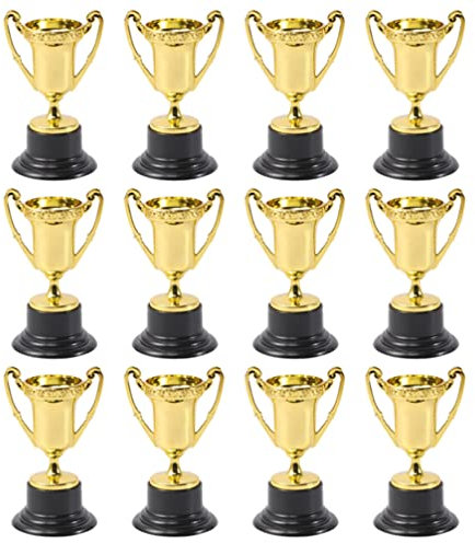 12 Pièces Trophée des Enfants Trophée De Récompense Mini Coupe Trophée Récompenses du Trophée d'halloween Trophée du Jeu Sportif Trophée Bol Tasse en Plastique Ménage Tout-Petit