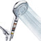 Handheld Shower Head with Filter, FEELSO High Pressure 3 Spray Mode Showerhead with 60 Hose, Bracket and 15 Stage Water Softener Filters for Hard Water Remove Chlorine and Harmful Substance