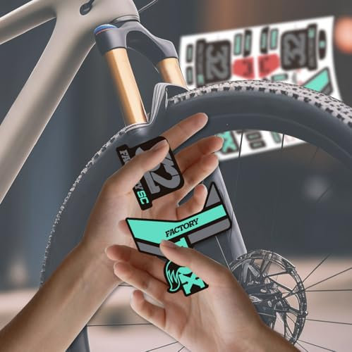 Adesivi Forcella Bici Fox Factory 32 2019 Vinile Adesivo (Verde Menta)
