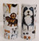 Dogs Salt & Pepper Ceramic Dog Collage Porcelain Round Salt & Pepper Cruet Set Hand Decorated in UK