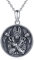 Midir&Etain Anubis Kette Damen Herren Halskette 925 Sterling Silber Ägypten Ankh Anhänger Halskette mit Skarabäus Auge des Horus Ägyptischer Amulett Schmuck Geschenk