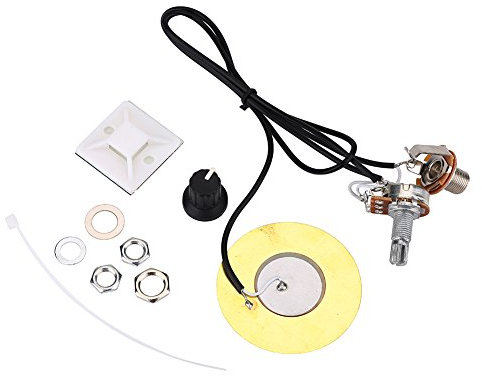 50 Mm Metall-Tonabnehmer, Piezo-Wandler, Vorverdrahteter Verstärker-Tonabnehmer, Ukulele, Mandoline, Instrumenten-Tonabnehmer für Gitarrenzubehör Miscworldinstruments