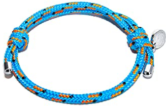 TRIWA Armband Ocean Plastic Bracelet – Turquoise, Durchmesser 55 – 95 mm, nachhaltiger Schmuck aus recyceltem Meeresplastik, mit Anhänger, türkis, Geburtstagsgeschenk für Frauen, Geschenke für Männer