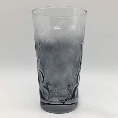 Farbiges Dubbeglas 0,5 L (3/4 Farbverlauf) Bunte Dubbegläser aus der Pfalz für Weinschorle, Schorleglas, Weinglas (Grau)