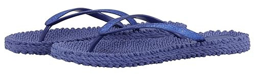 ILSE JACOBSEN HORNBAEK Damen Cheerful 01 Flip-Flop, Blaues Web., 43 EU
