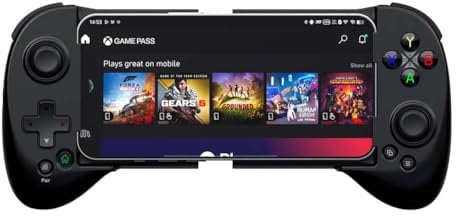 ShanWan Handy Controller für Android/iOS/iPhone15, Controller Smartphone mit Einstellbarer Joystick, Mobile Gaming Controller für PS Remote Play Xbox Cloud Steam Link GeForce NOW Usw