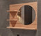 HAJDUK FURNITURE Badspiegel mit Ablage Sonoma-Eiche - 60 cm x 50 cm - Spiegel Rechts - Badezimmerspiegel - Bad Spiegel Rund - Wandspiegel - Spiegelschrank - Spiegel Durchmesser: 40 cm