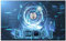 timalo® Coole Gamer Uhr Gaming Poster personalisiert mit Namen | Zimmer Dekoration Banner Bild mit Uhrwerk Deko Wanduhr Wandbild Neon blau | pu-9-120x61cm-d