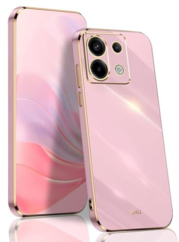 BORYA Cover per Xiaomi Redmi Note 13 Pro 5G, Ultra Sottile Antiurto Morbida Silicone TPU Bumper Custodia, Elegante Placcatura Phnom Penh Lusso Leggero Anticaduta Case, Porpora