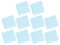 Spacnana 10 Stück Plüschschaummatte 12,2 x 11,8 Zoll rutschfeste verdickte Flauschige Teppichfliesen für Schlafzimmer Spielzimmer (hellblau)