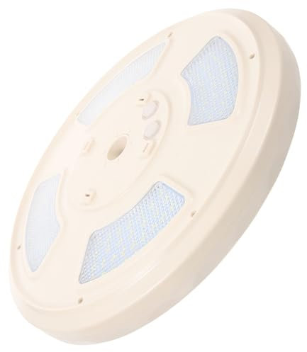 Kisangel Solar-fahnenmast-Lampe 128 LEDs Solarbetriebenes Licht Passt auf Masten mit 1 6 cm Durchmesser Weiß