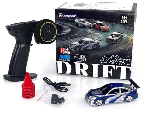 TOUCAN RC HOBBY Ferngesteuertes Auto 1:43 RC Drift Car 4WD Funksteuerung Drift Car RC Auto Mini Toy mit Lights Für Kinder