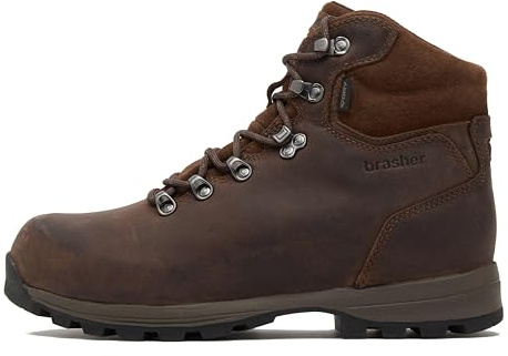 Brasher Men's Country Walker II Waterproof Walking Boots with High Traction Sole & Durable Leather Upper, Breathable, Lightweight & Cushioned Footwear, Ideal for Outdoors, Hiking & Trekking