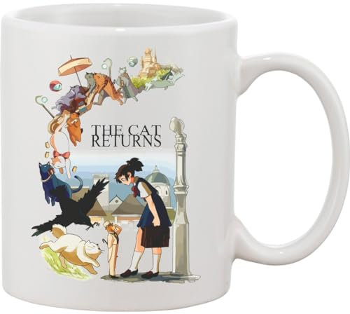 Amazing The Cat Returns Design Keramiktasse Weiß