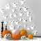 63 Stück Halloween Deko 3D Geister Fensteraufkleber, Halloween Fensterdeko Halloween Geist Wandtattoo PVC Abnehmbare Halloween Fensterbild für Halloween Dekoration Supplies Fenster Wanddekoration