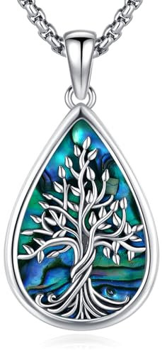 Eusense Tree of Life Pendant 925 Sterling Silver Tree of Life Necklace Tree Life Chain Jewellery Gift for Women Girls