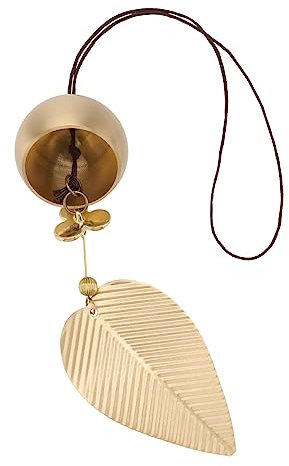 Gogogmee 1stück Vintage Fengshui Windspiel Metall Hängende Deko Für Garten Und Balkon Handgefertigte Kupfer-Glocke Mit Eleganter Gestaltung Für Innendekoration Und Außendekoration