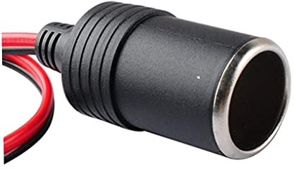 Conector hembra para encendedor de cigarrillos, adaptador de encendedor de coche, cable de extensión, equipo de automóvil