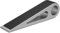 Türstopper Boden, Rutschfester Türkeil aus Aluminium & Gummi, 12,5 * 2,6 * 3,1CM, Silber