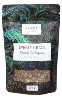 Everly Grace Oriental Tea Express – Tisana Bio alle Spezie, 100 g – Con Cannella, Zenzero, Cardamomo e Chiodi di Garofano – Fatto a mano in piccoli lotti ad Augusta