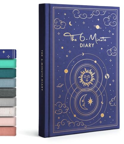 The 6-Minute Diary (6-Minuten-Tagebuch auf Englisch) | Gratitude journal, manifestation journal | Journaling for more mental health, self care & mindfulness.