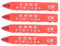CHILDWEET 4 Stück Reifenmarkierung Reifen-graffiti-stift Reifenreparaturstift Reparaturset Für Motorradreifen Lackstift Fürs Auto Felgenfarbe Reifenlackstift Reifenkreide Plastik Rot