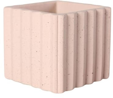 Macetas cuadradas de cerámica para interiores, maceta moderna de estilo simple, decoración del hogar, maceta con agujeros de drenaje para suculentas (A)