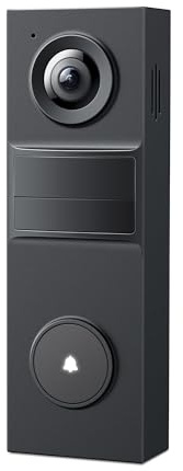 Tapo 2K Wireless Smart Video Doorbell - 160° Ultra-Wide View, Person Detection, 2-Way Talk, Ring Call, Night Vision, Subscription-Free Local Storage or Optional Cloud, D205