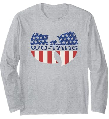 Logo der amerikanischen Flagge des Wu-Tang-Clans Langarmshirt