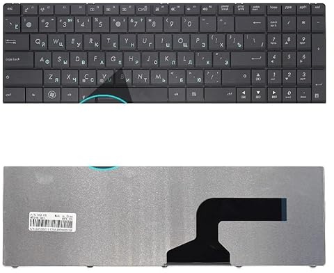 QWZOZST Tastiera per Laptop per ASUS N53S K52D X53S X54H X55V A52jc K53S K55D N61V A53S N53J A52J K55DR B53S K54HR G51V(RU Large Keycap)