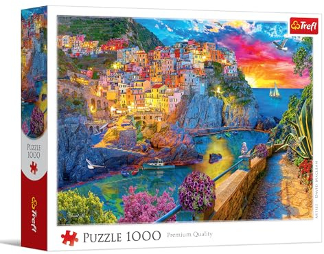 Trefl - Puzzle 1000 Teile, Abendspaziergang durch die Cinque Terre, Italien