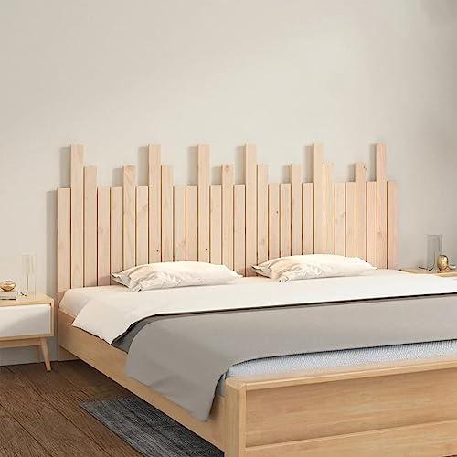FWIKDUN Massives Kiefernholz mit eleganter Bettgestaltung als aus Kiefernholz und Wand- aus Holzlatten für Betten ohne