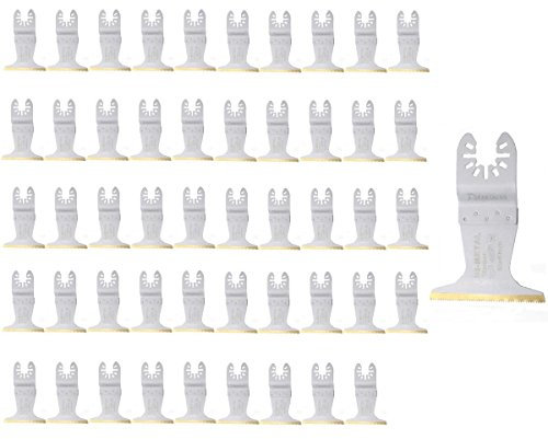 50 x Spartacus 60mm x 40mm BiM Titanium Multitool Plunge Metal Cutting Blades