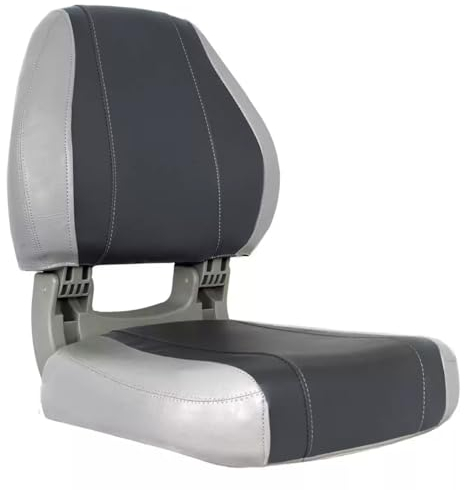 Oceansouth Sirocco Folding Boat Seat (Grey/Charcoal) Oceansouth Sirocco Klappbarer Bootssitz (Grau/Anthrazit) boot bench angeln sofa er boots zubehör gaming chaiselongue bootszubehör bootssitz angel