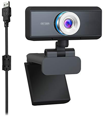 Manual Focus USB Webcam, Pantalla Ancha de la cámara del Ordenador Incorporado en el micrófono for videoconferencias, Clase en línea dedicada
