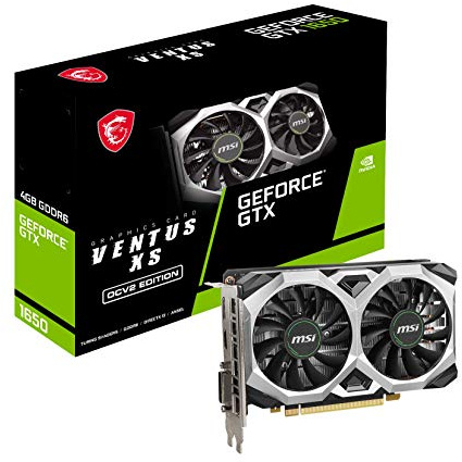 MSI GTX 1650 D6 Ventus XS OC V2 V809-3655R Noir