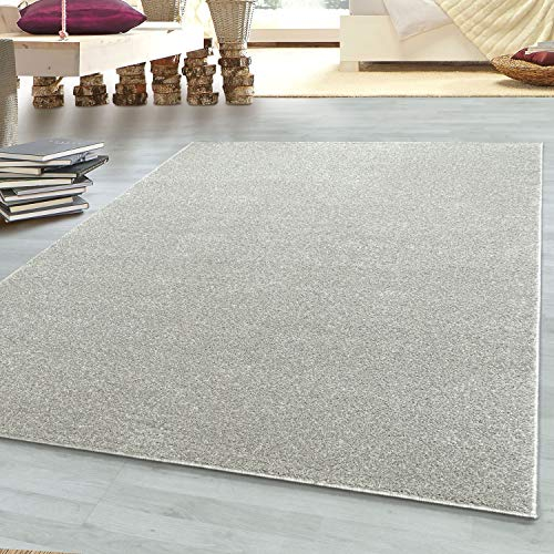 HomebyHome Kurzflor Läufer 80 x 250 cm Creme - Modern Gabbeh-Look Teppich Extra Weich, Pflegeleicht und Langlebig - Ideal für Wohnzimmer, Schlafzimmer und Esszimmer