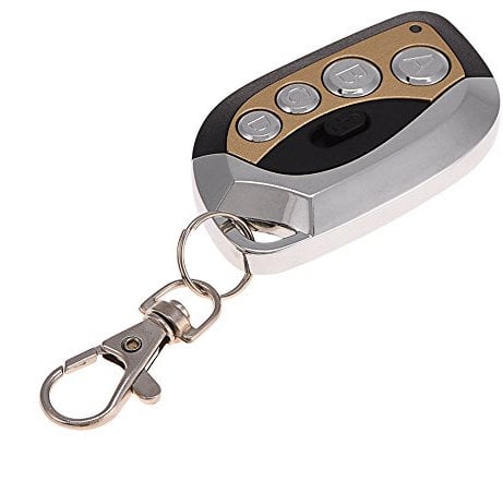 Demeras Handsender 433, 92 MHz, Lernf?hige Fernbedienung F¡§1r Garagentor?ffner Elektrisches Klonen Universal Duplicator Key Fob f¡§1r Garagentor(Gold)